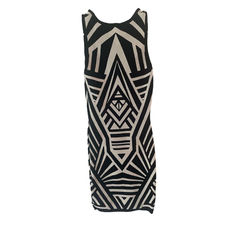 Jealous Tomato Knit BodyCon Dress, Sleeveless, Blk/Gray, Size XS, B88, $38